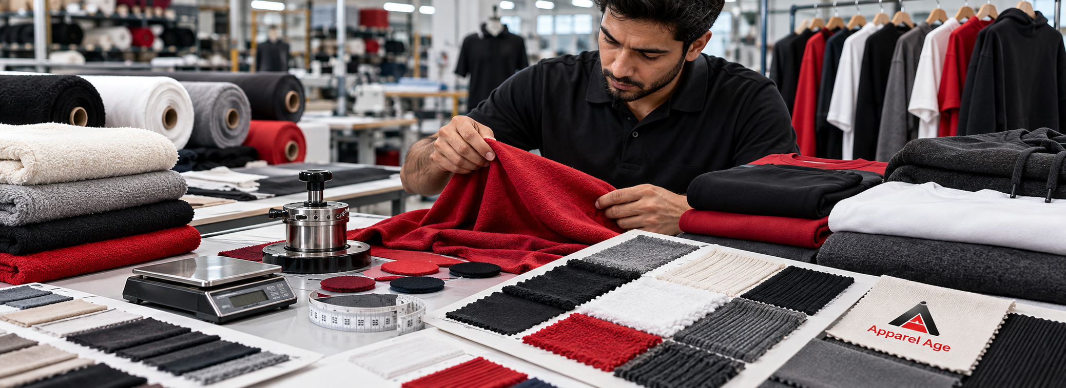 Fabric sourcing and GSM customization manufacturer for USA apparel buyers, custom fabric selection, hoodie fabric, t-shirt GSM, fleece fabric, cotton jersey, performance fabrics, private label apparel, and custom clothing production
